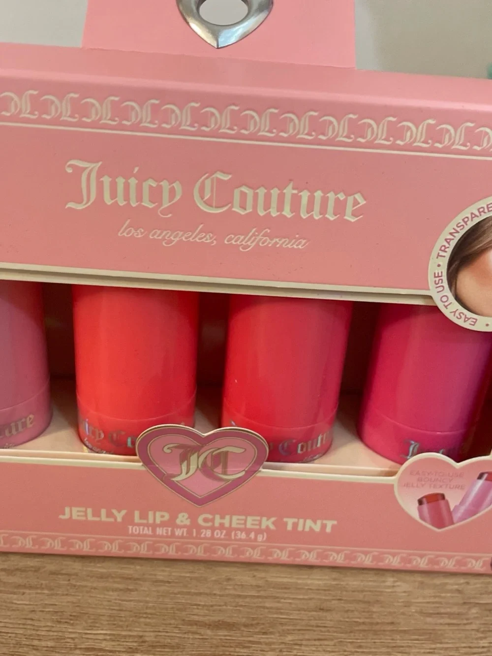 Juicy Couture Jelly Lip & Cheek Tint Set — Coral, Hot Pink, Bubblegum Pink